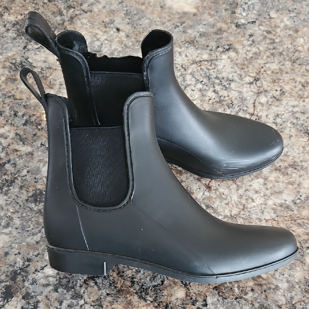 Size 7 Sam‎ Edelman Women's Black Chelsea Rain Boots